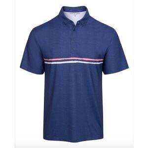 Matte Grey | Bryson NAVAL HEATHER Polo in Reef/White // M